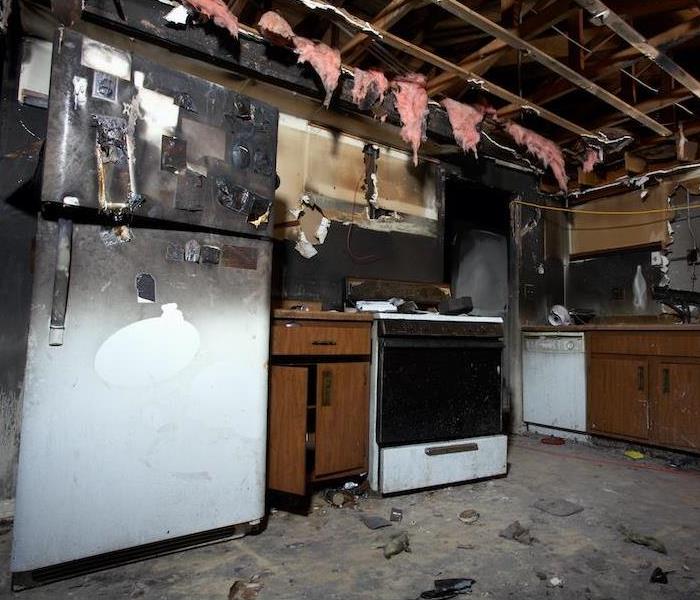 Kitchen after fire