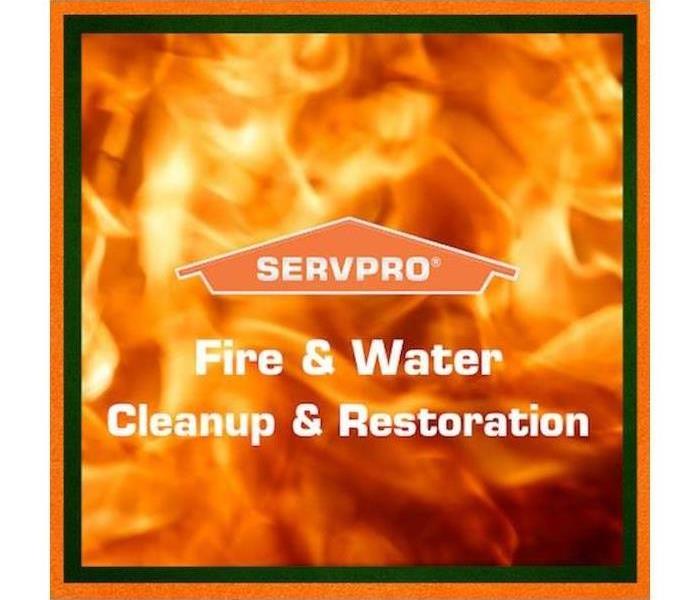 SERVPRO fire damaged sign